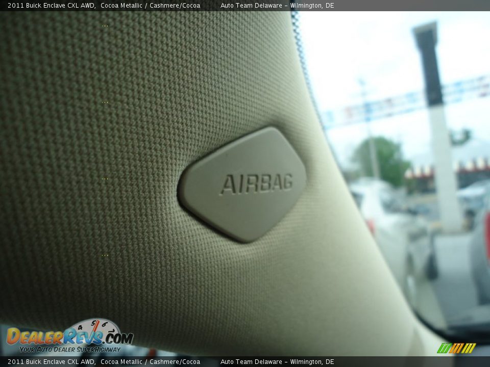 2011 Buick Enclave CXL AWD Cocoa Metallic / Cashmere/Cocoa Photo #35