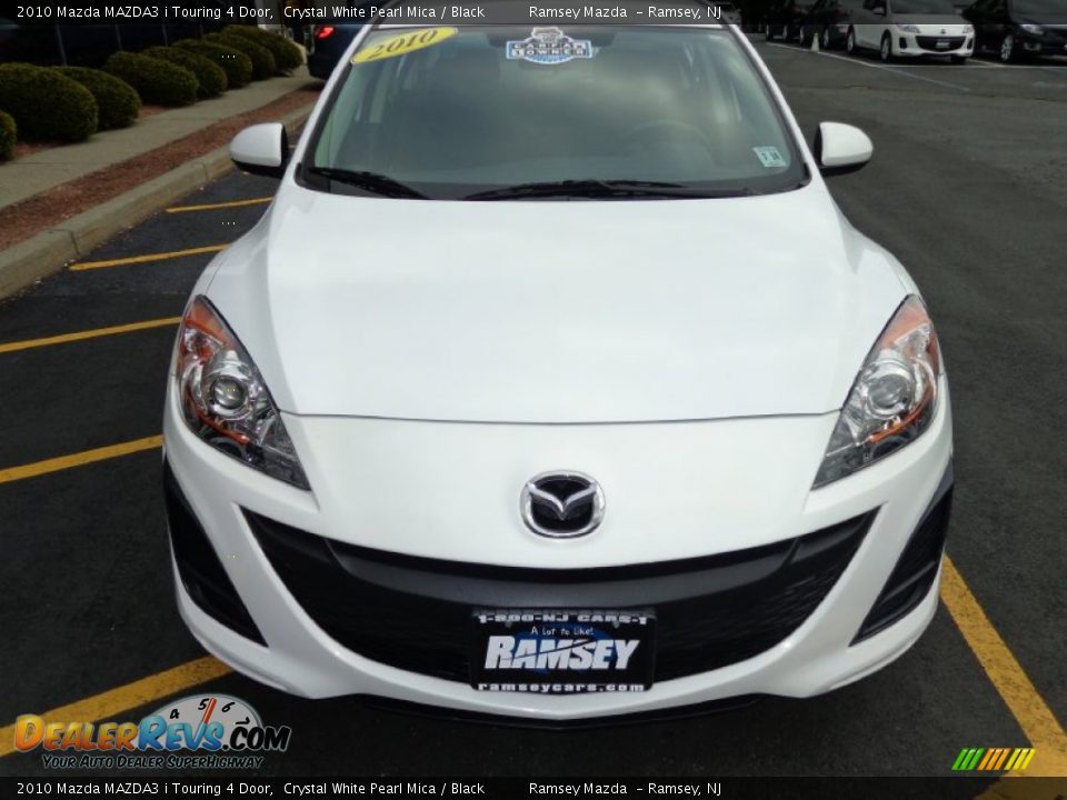 2010 Mazda MAZDA3 i Touring 4 Door Crystal White Pearl Mica / Black Photo #2