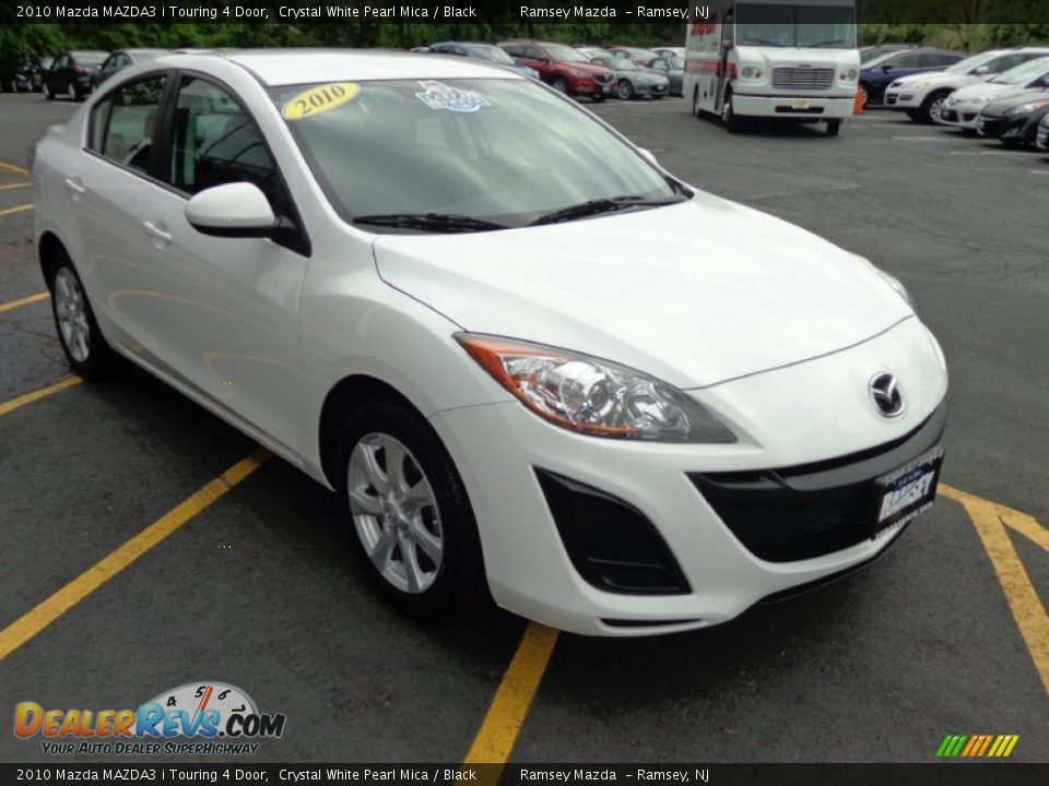2010 Mazda MAZDA3 i Touring 4 Door Crystal White Pearl Mica / Black Photo #3
