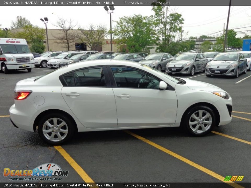 2010 Mazda MAZDA3 i Touring 4 Door Crystal White Pearl Mica / Black Photo #4
