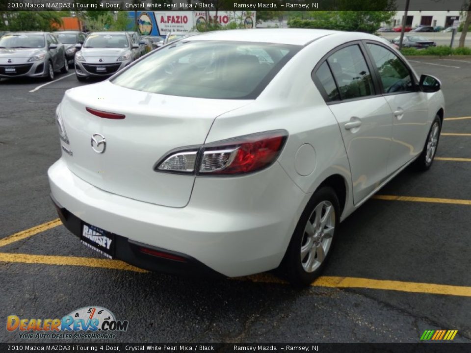 2010 Mazda MAZDA3 i Touring 4 Door Crystal White Pearl Mica / Black Photo #5