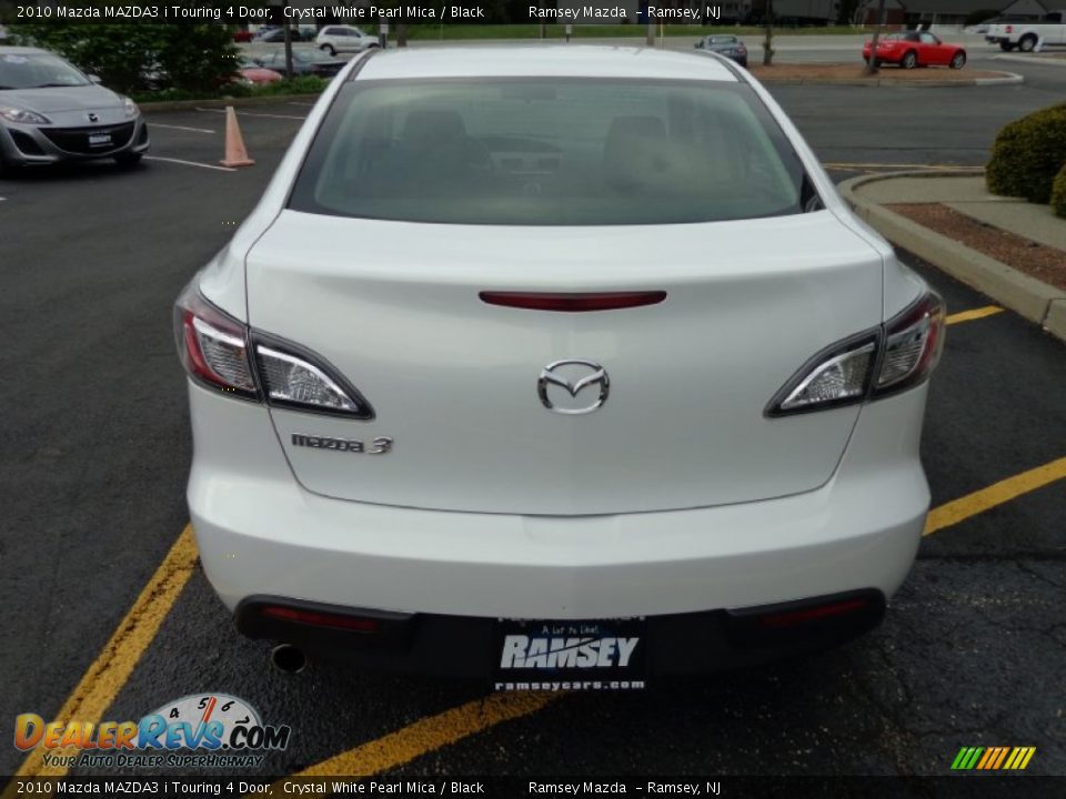 2010 Mazda MAZDA3 i Touring 4 Door Crystal White Pearl Mica / Black Photo #6