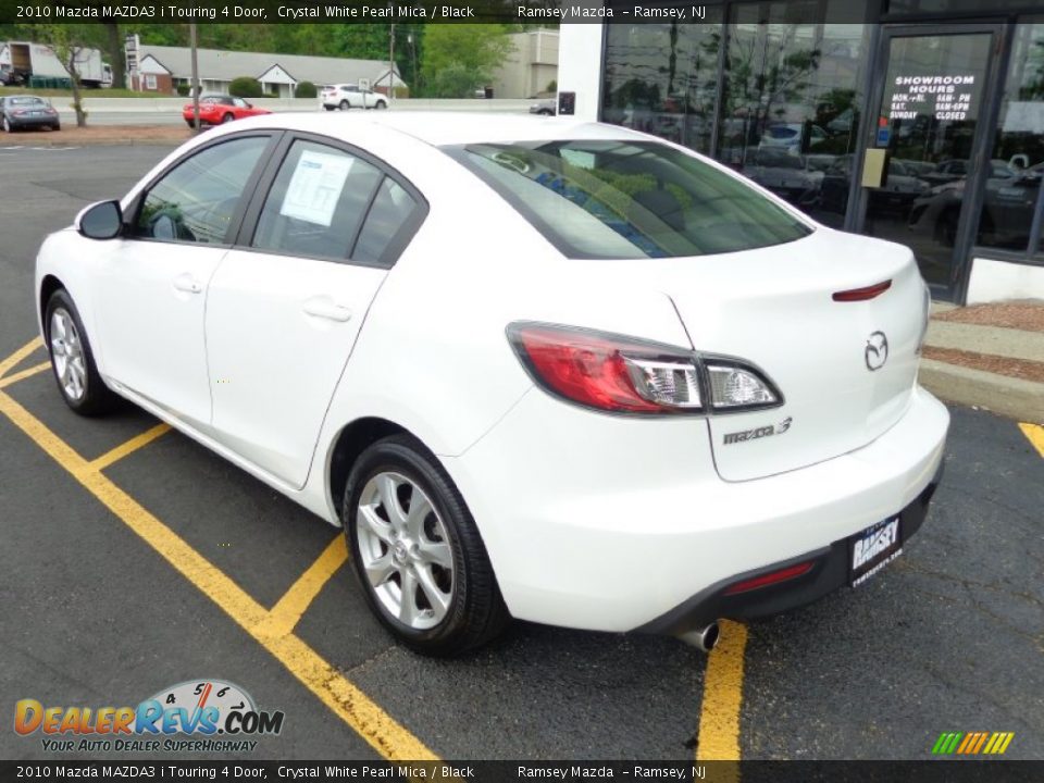 2010 Mazda MAZDA3 i Touring 4 Door Crystal White Pearl Mica / Black Photo #7