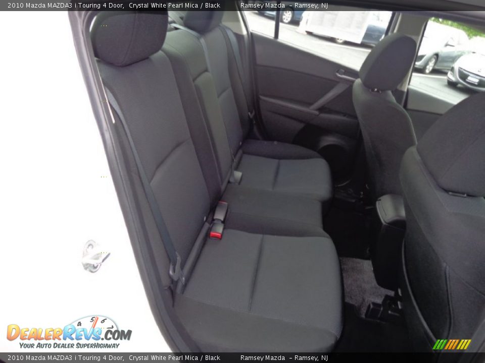 2010 Mazda MAZDA3 i Touring 4 Door Crystal White Pearl Mica / Black Photo #12