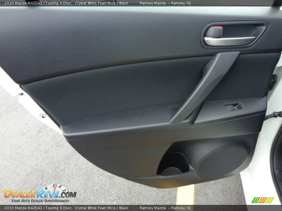 2010 Mazda MAZDA3 i Touring 4 Door Crystal White Pearl Mica / Black Photo #14