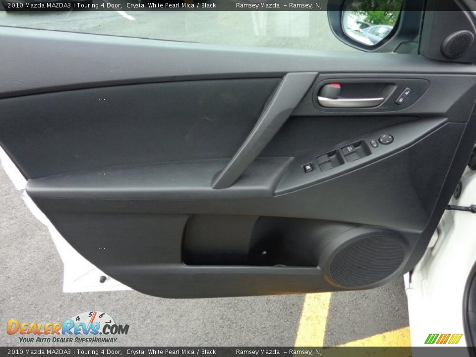 2010 Mazda MAZDA3 i Touring 4 Door Crystal White Pearl Mica / Black Photo #16