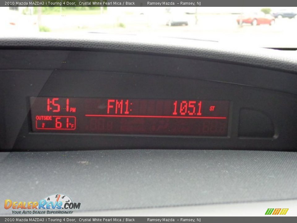 2010 Mazda MAZDA3 i Touring 4 Door Crystal White Pearl Mica / Black Photo #26