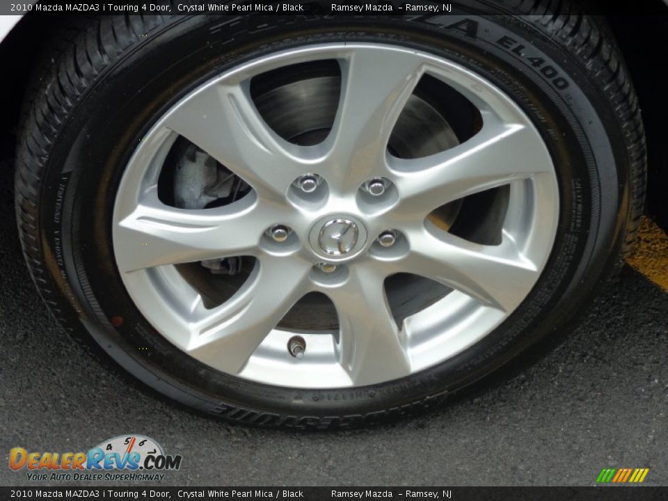 2010 Mazda MAZDA3 i Touring 4 Door Crystal White Pearl Mica / Black Photo #30
