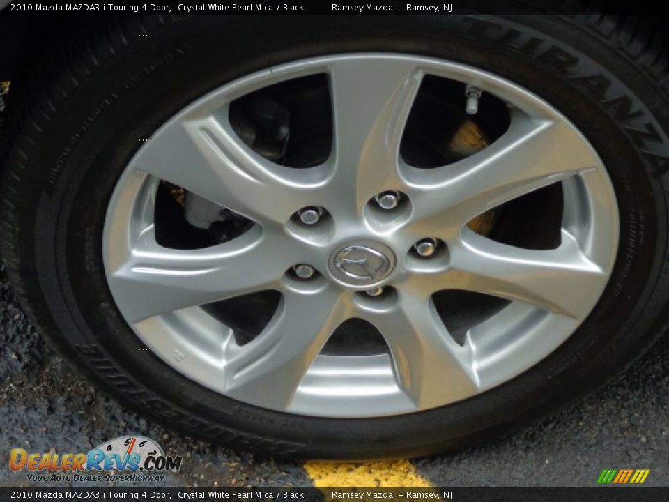 2010 Mazda MAZDA3 i Touring 4 Door Crystal White Pearl Mica / Black Photo #32
