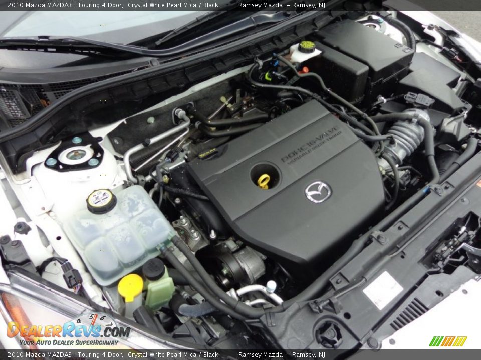 2010 Mazda MAZDA3 i Touring 4 Door Crystal White Pearl Mica / Black Photo #34