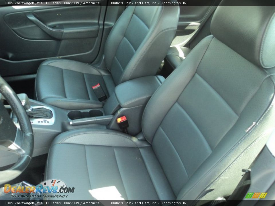 2009 Volkswagen Jetta TDI Sedan Black Uni / Anthracite Photo #4