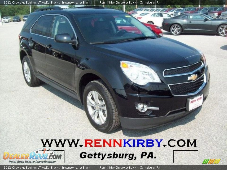 2012 Chevrolet Equinox LT AWD Black / Brownstone/Jet Black Photo #1
