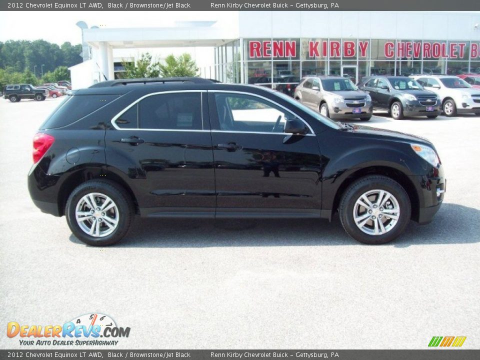 2012 Chevrolet Equinox LT AWD Black / Brownstone/Jet Black Photo #3