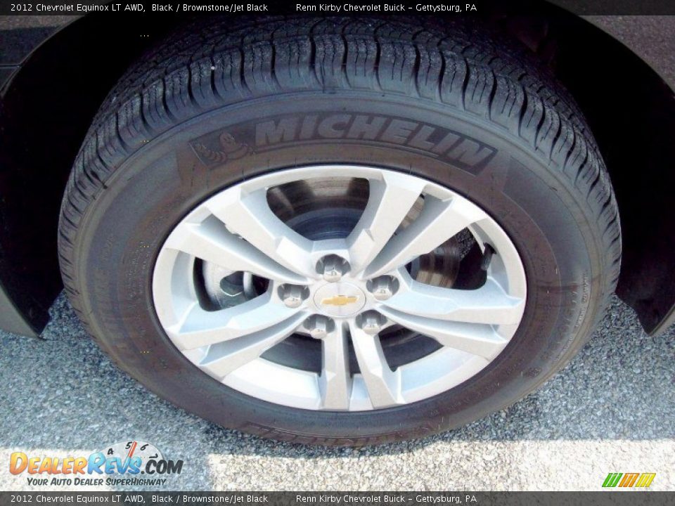 2012 Chevrolet Equinox LT AWD Black / Brownstone/Jet Black Photo #4