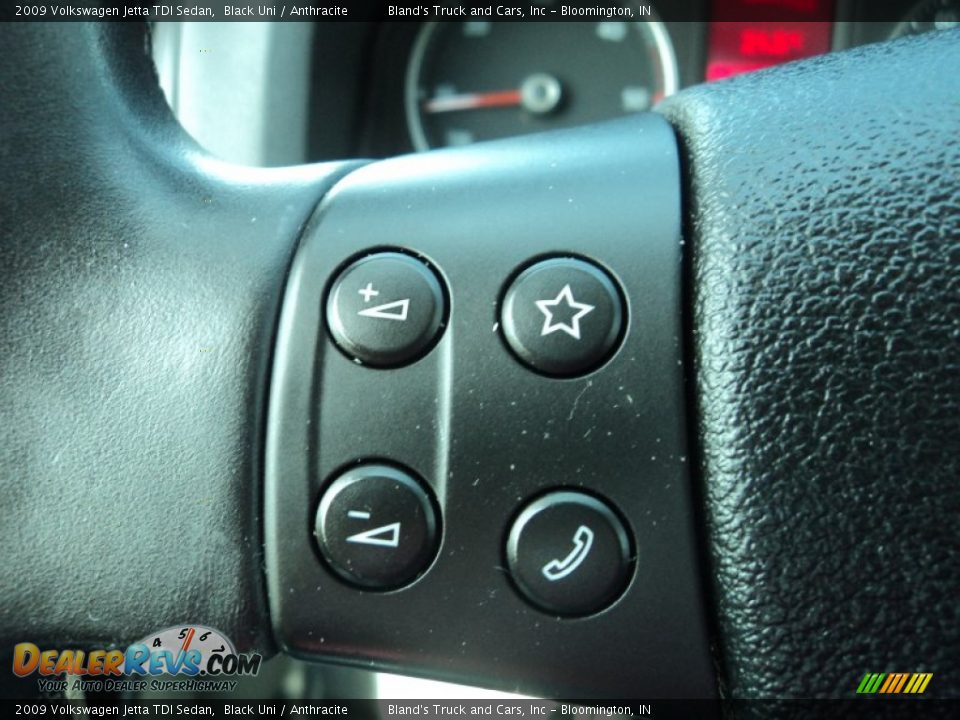 2009 Volkswagen Jetta TDI Sedan Black Uni / Anthracite Photo #8
