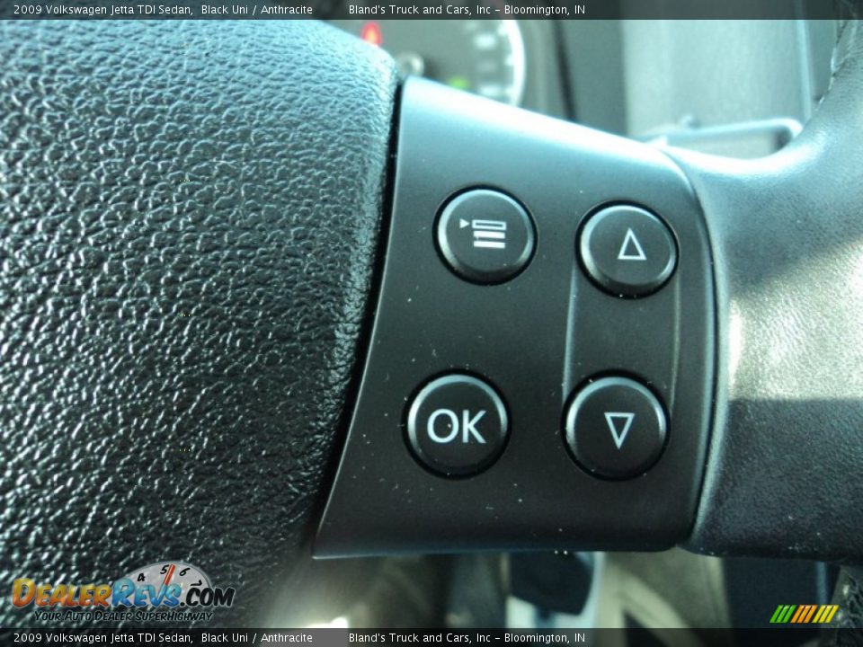 2009 Volkswagen Jetta TDI Sedan Black Uni / Anthracite Photo #9