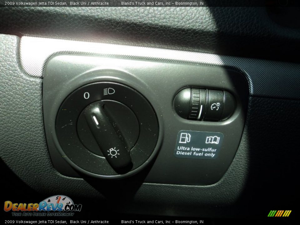 2009 Volkswagen Jetta TDI Sedan Black Uni / Anthracite Photo #10
