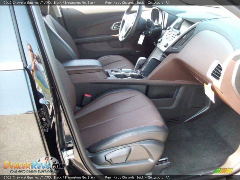 2012 Chevrolet Equinox LT AWD Black / Brownstone/Jet Black Photo #6