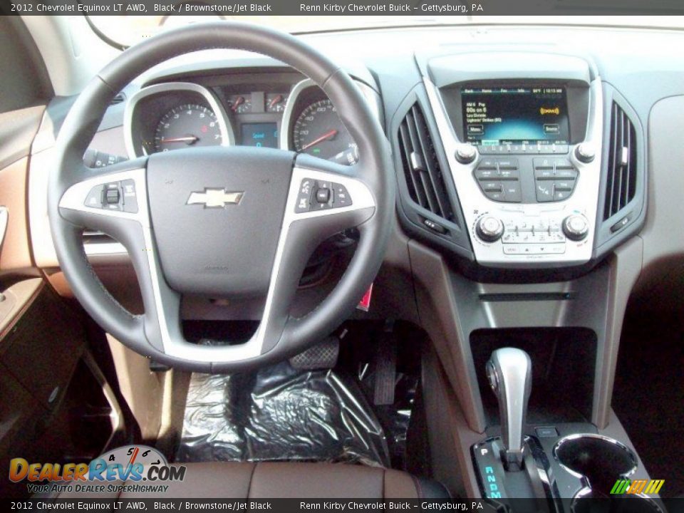 2012 Chevrolet Equinox LT AWD Black / Brownstone/Jet Black Photo #7