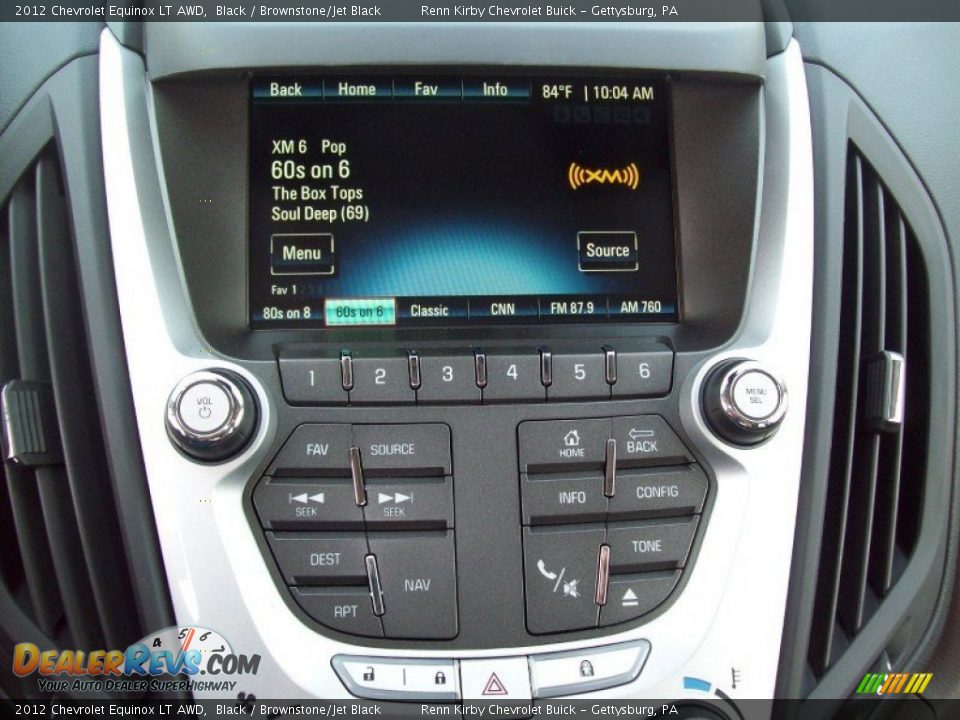 2012 Chevrolet Equinox LT AWD Black / Brownstone/Jet Black Photo #8