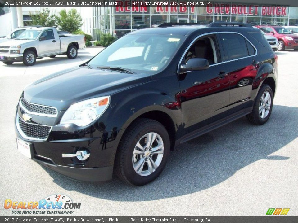 2012 Chevrolet Equinox LT AWD Black / Brownstone/Jet Black Photo #10