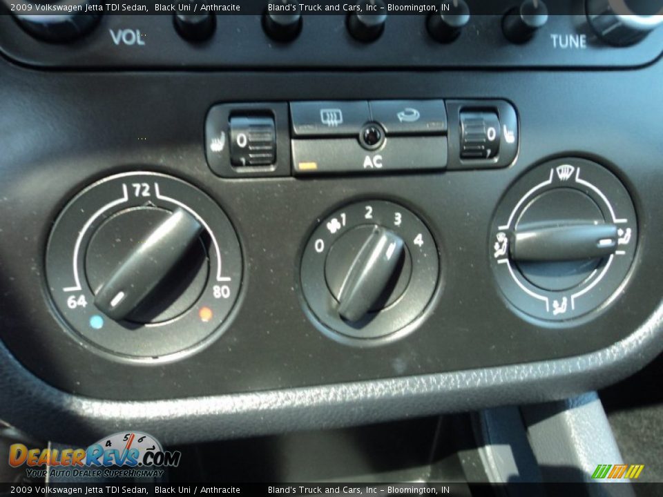 2009 Volkswagen Jetta TDI Sedan Black Uni / Anthracite Photo #15