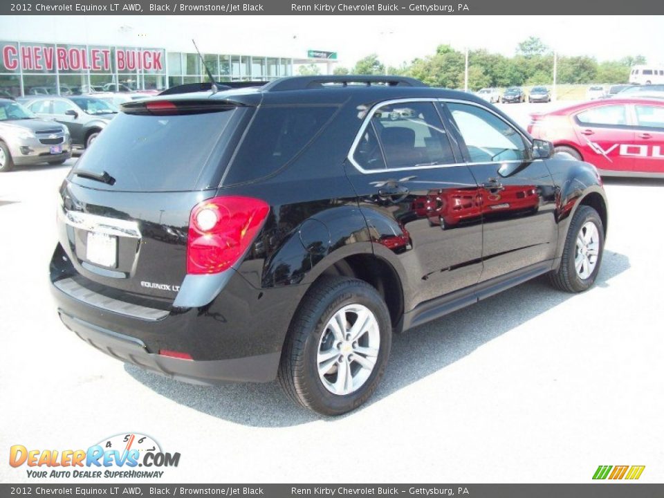 2012 Chevrolet Equinox LT AWD Black / Brownstone/Jet Black Photo #11