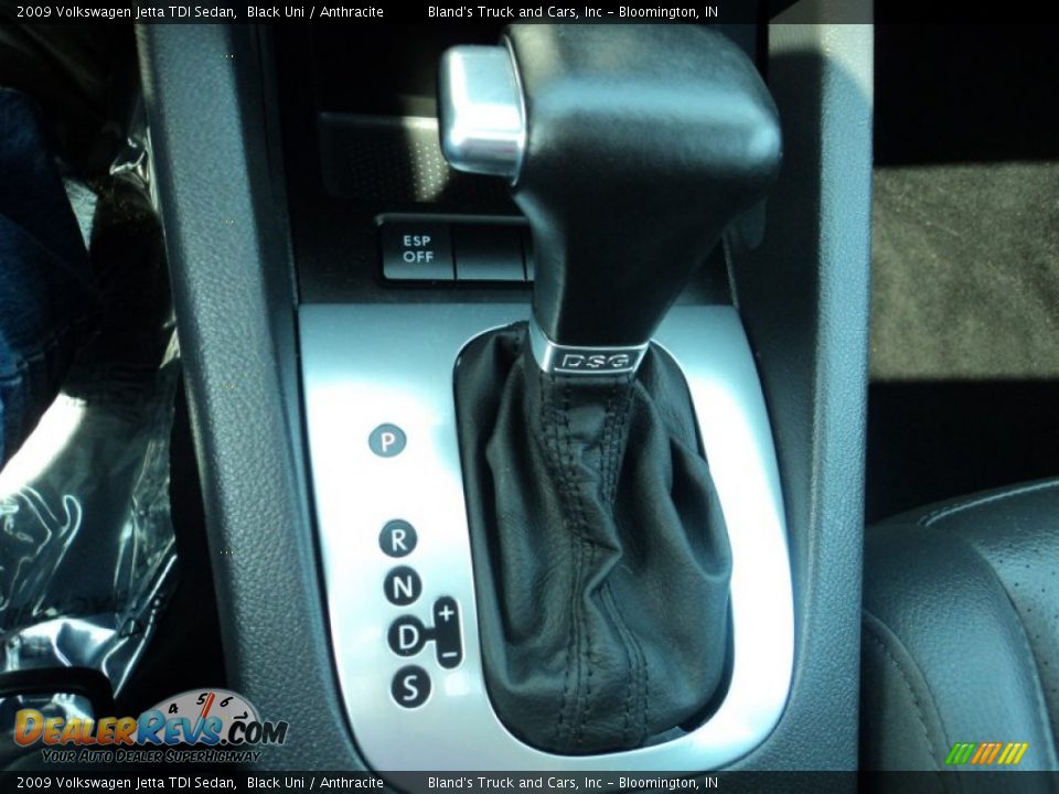 2009 Volkswagen Jetta TDI Sedan Black Uni / Anthracite Photo #16