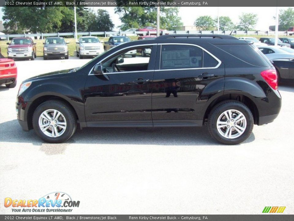 2012 Chevrolet Equinox LT AWD Black / Brownstone/Jet Black Photo #12