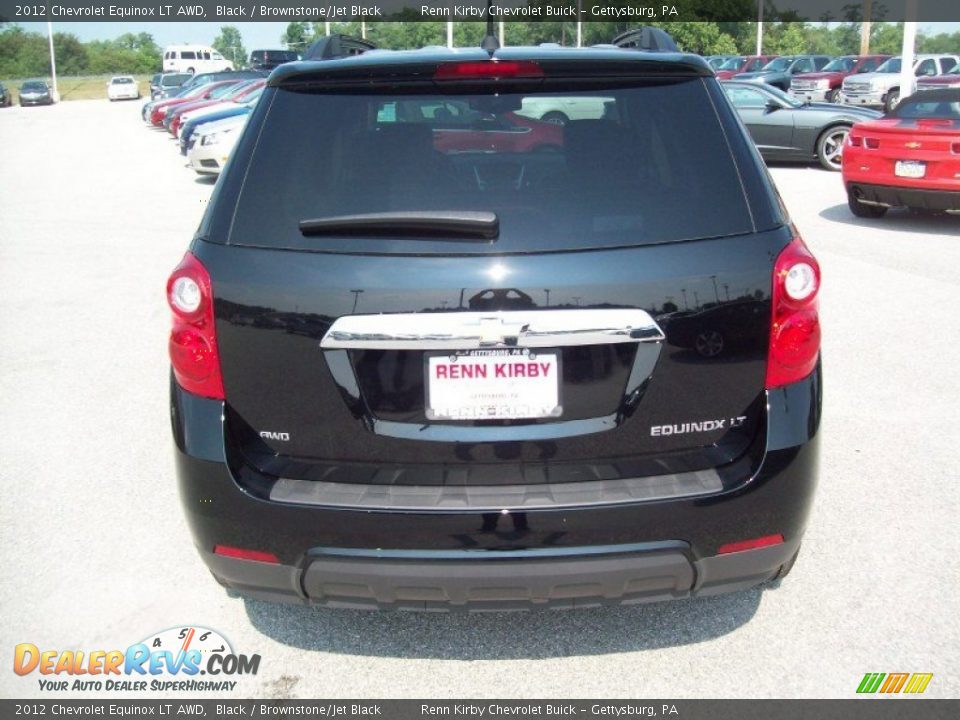 2012 Chevrolet Equinox LT AWD Black / Brownstone/Jet Black Photo #13