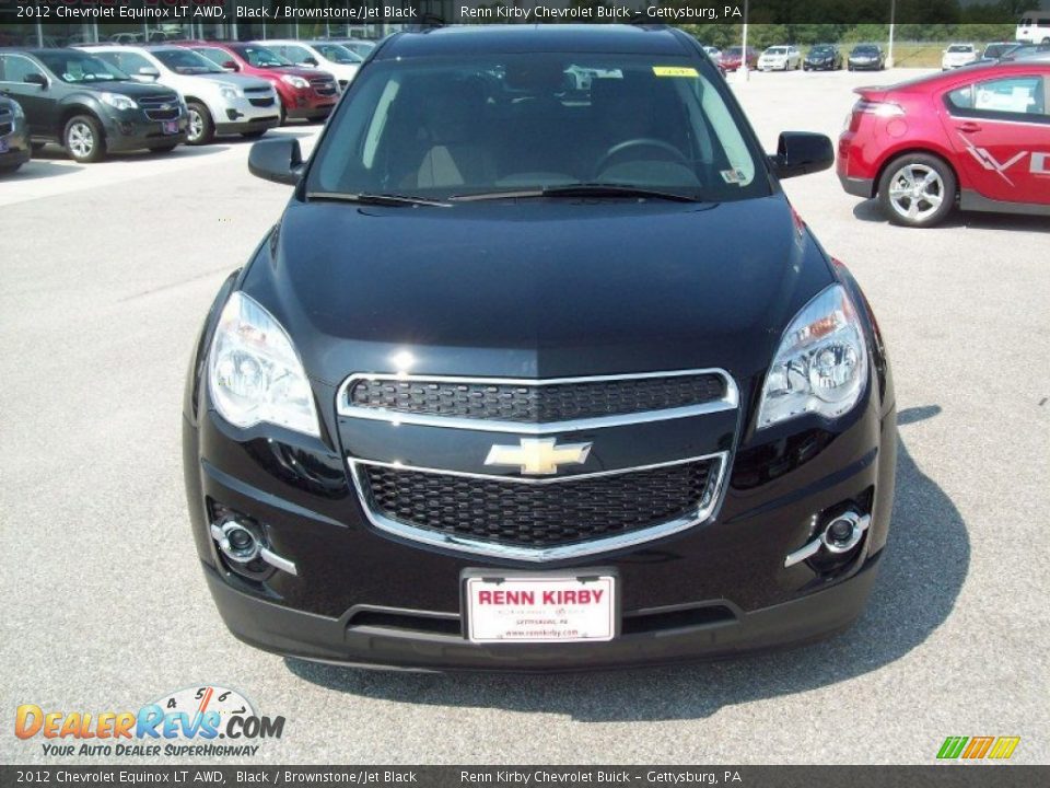 2012 Chevrolet Equinox LT AWD Black / Brownstone/Jet Black Photo #14