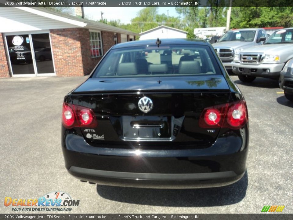 2009 Volkswagen Jetta TDI Sedan Black Uni / Anthracite Photo #24