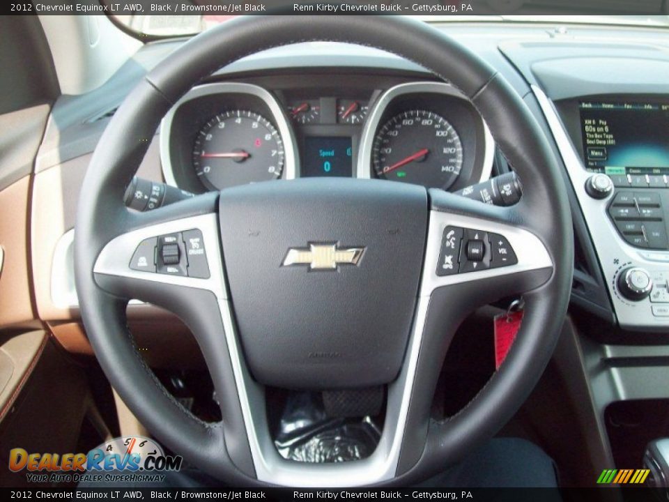 2012 Chevrolet Equinox LT AWD Black / Brownstone/Jet Black Photo #21