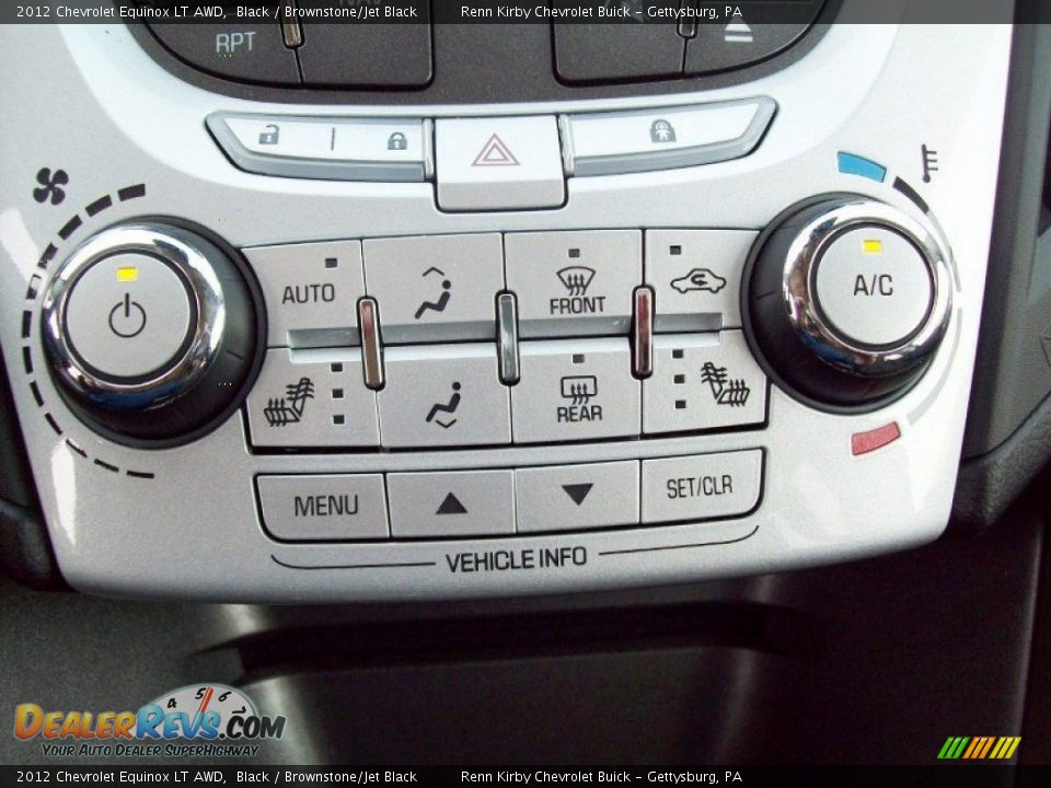 2012 Chevrolet Equinox LT AWD Black / Brownstone/Jet Black Photo #22