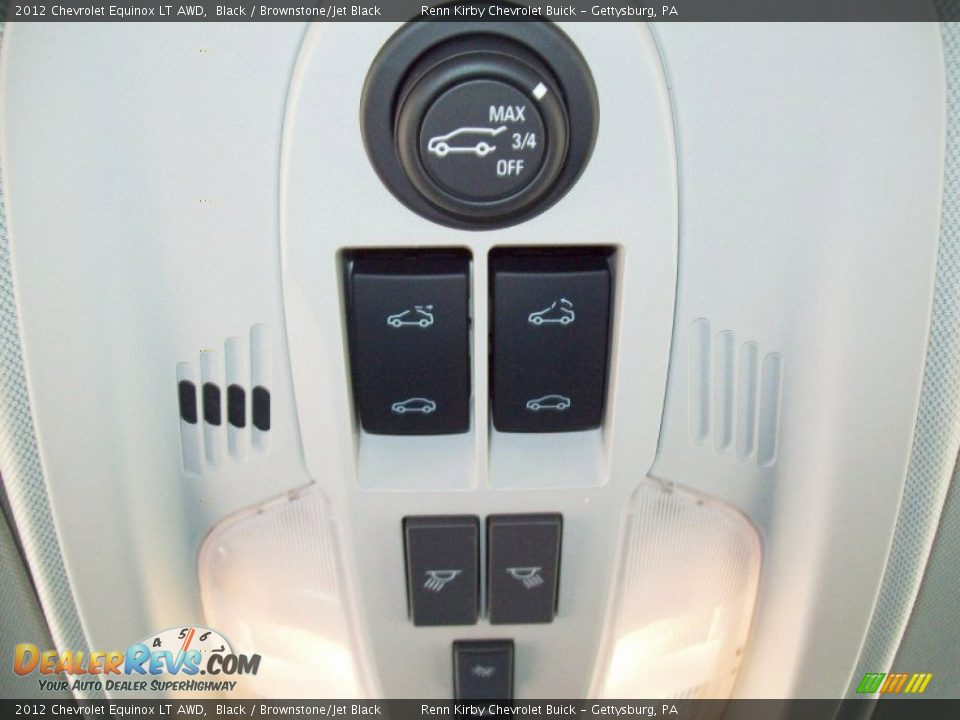 2012 Chevrolet Equinox LT AWD Black / Brownstone/Jet Black Photo #25
