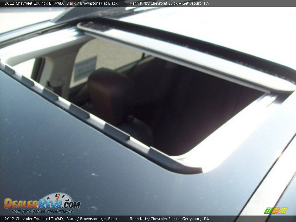 2012 Chevrolet Equinox LT AWD Black / Brownstone/Jet Black Photo #28