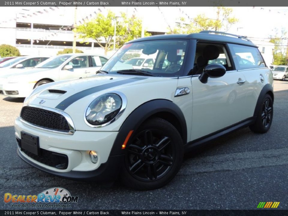 2011 Mini Cooper S Clubman Pepper White / Carbon Black Photo #1