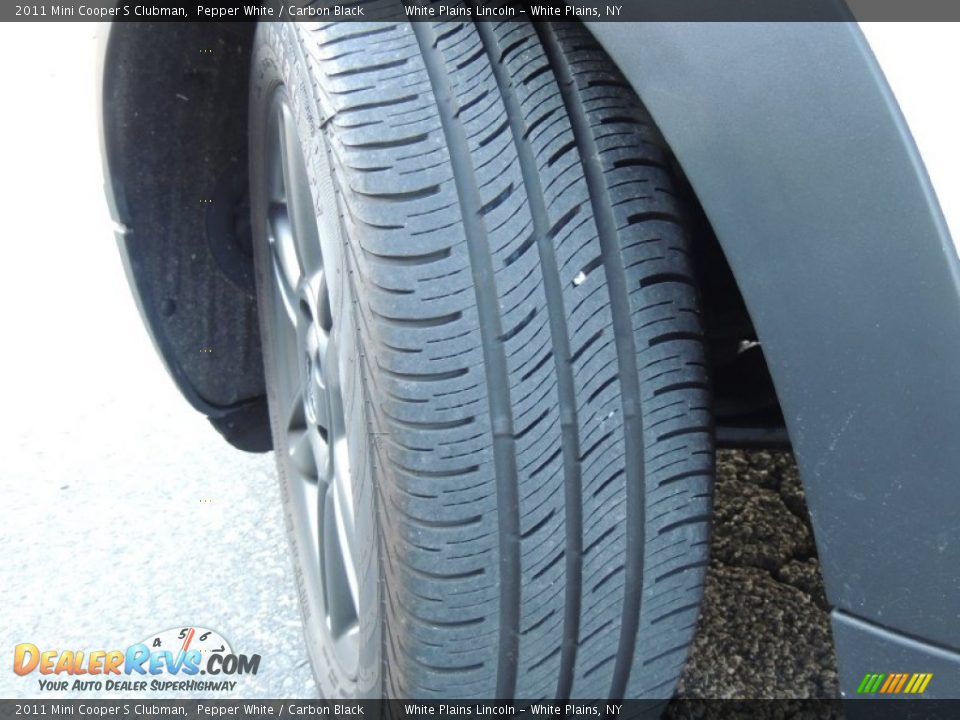 2011 Mini Cooper S Clubman Pepper White / Carbon Black Photo #2