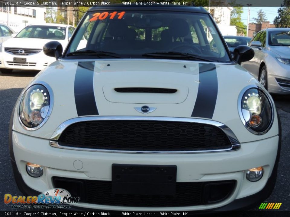 2011 Mini Cooper S Clubman Pepper White / Carbon Black Photo #3