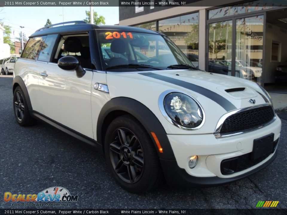 2011 Mini Cooper S Clubman Pepper White / Carbon Black Photo #4