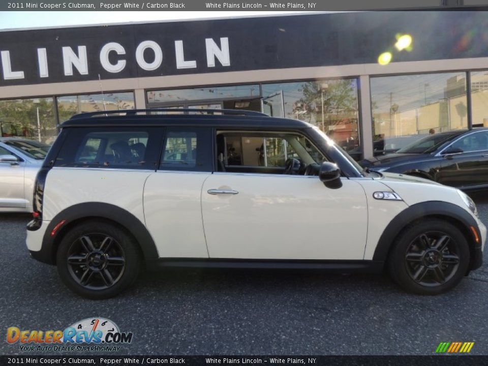 2011 Mini Cooper S Clubman Pepper White / Carbon Black Photo #5