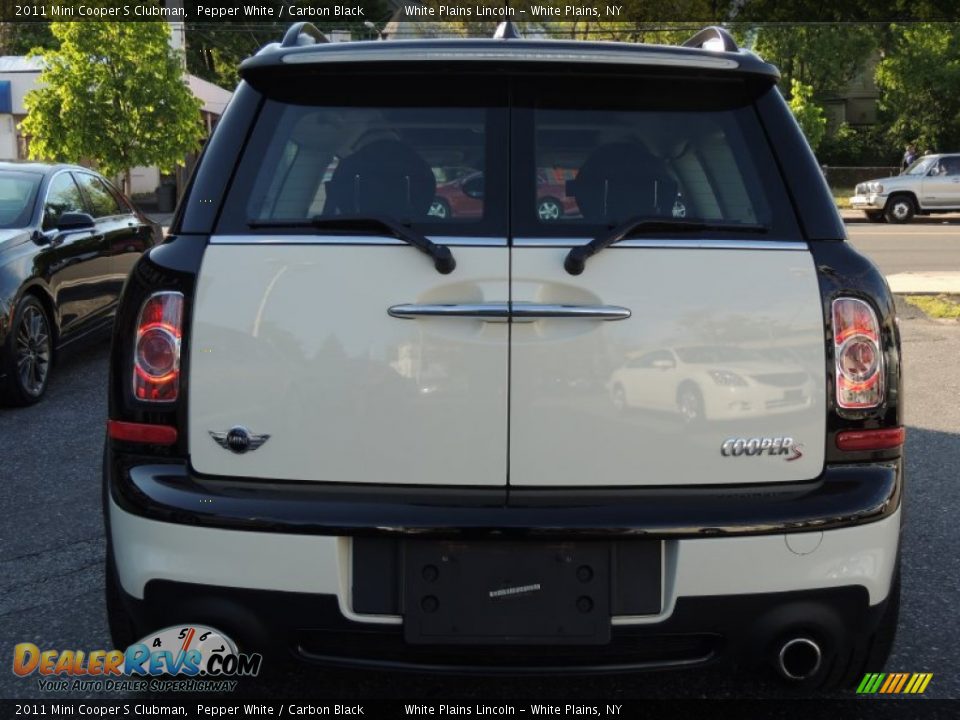 2011 Mini Cooper S Clubman Pepper White / Carbon Black Photo #8