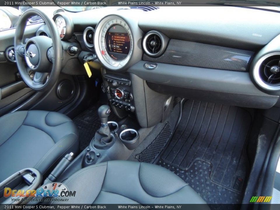 2011 Mini Cooper S Clubman Pepper White / Carbon Black Photo #14