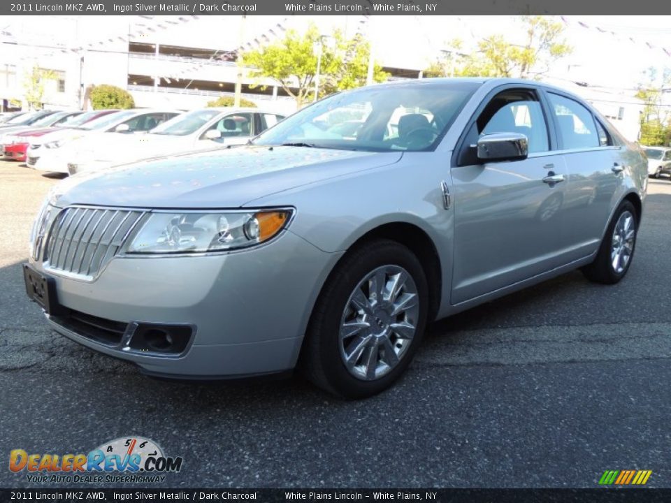 2011 Lincoln MKZ AWD Ingot Silver Metallic / Dark Charcoal Photo #1