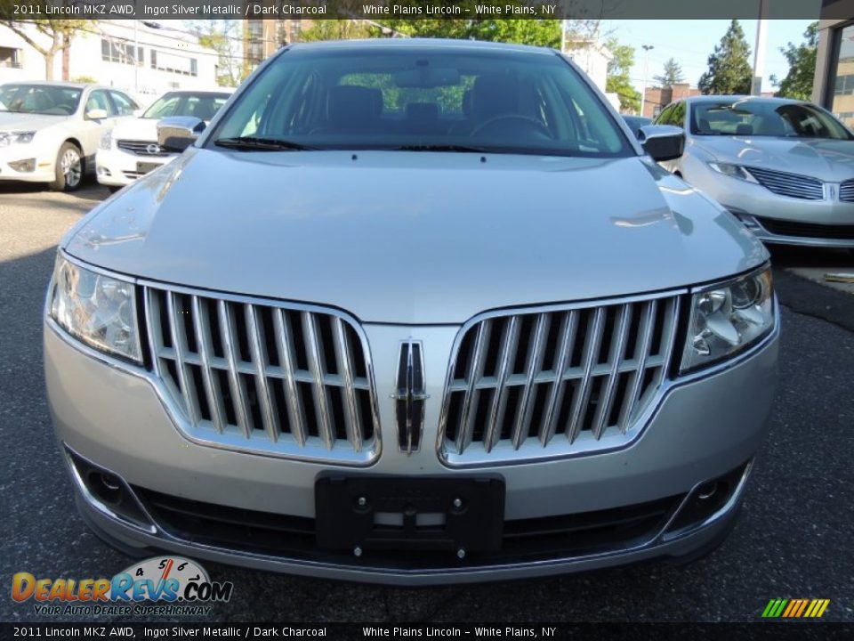 2011 Lincoln MKZ AWD Ingot Silver Metallic / Dark Charcoal Photo #2
