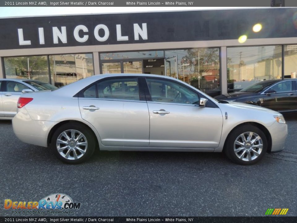 2011 Lincoln MKZ AWD Ingot Silver Metallic / Dark Charcoal Photo #4