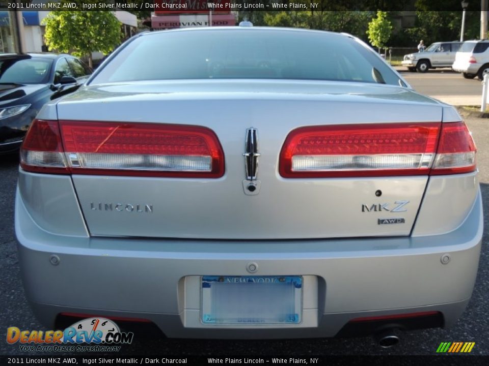 2011 Lincoln MKZ AWD Ingot Silver Metallic / Dark Charcoal Photo #7