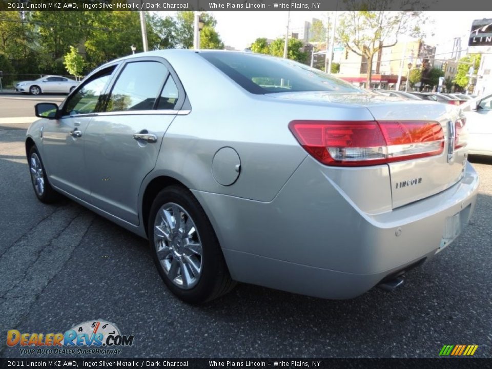 2011 Lincoln MKZ AWD Ingot Silver Metallic / Dark Charcoal Photo #8