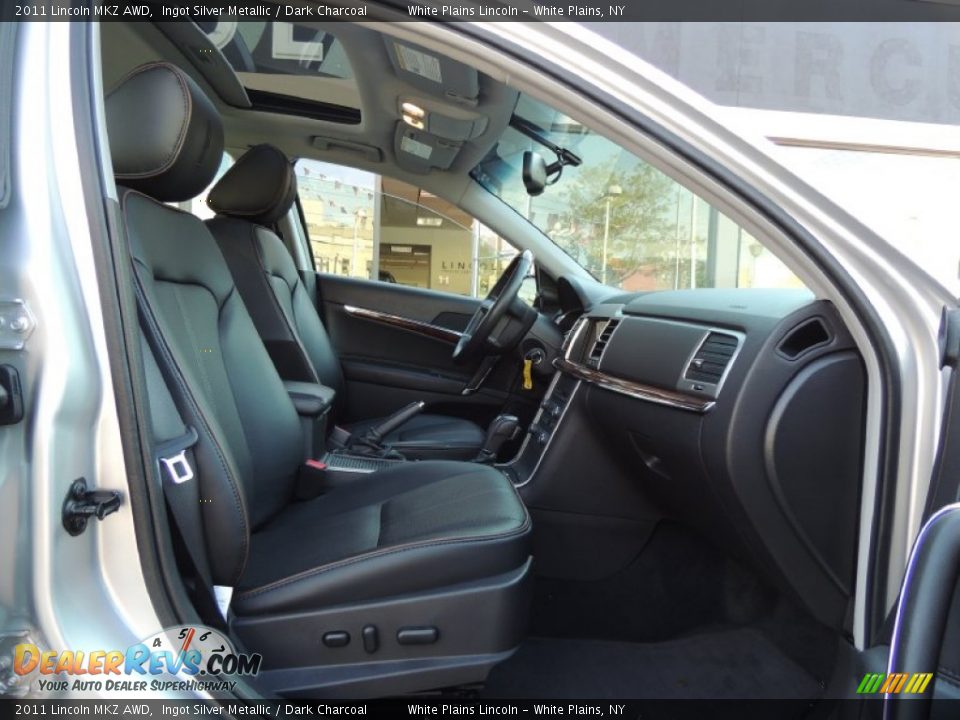 2011 Lincoln MKZ AWD Ingot Silver Metallic / Dark Charcoal Photo #12
