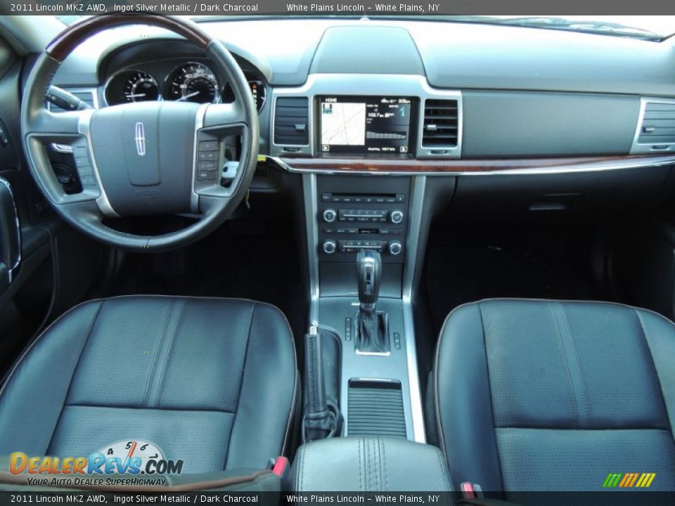 2011 Lincoln MKZ AWD Ingot Silver Metallic / Dark Charcoal Photo #18